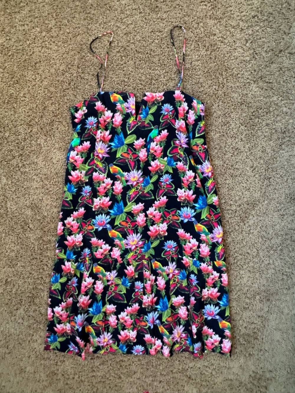Nicole Miller Black Print Dress
